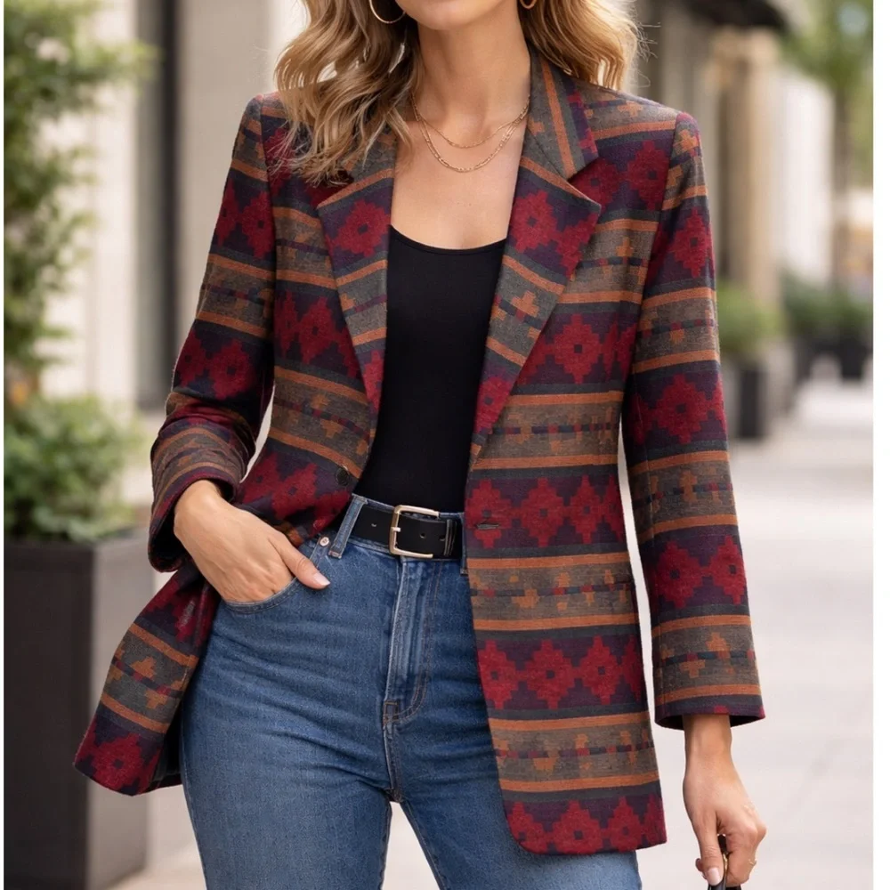 Vintage Southwestern Blazer Jacket